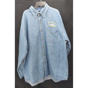 USS Buck DD 761 Mens XL Denim Long Sleeve Shirt-N1